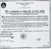 Certificate Asiatic Brethren 1787