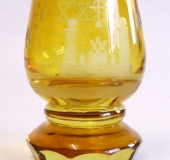 Bohemian firing glass yellow, 20thC