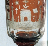 Bohemian glas brown-red 1850
