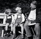 Hugo Vavřečka with Ivan and Václav Havelel