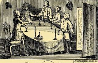 Festive board, London, 1722.