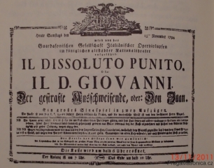 Poster Don Giovanni Prague 1794